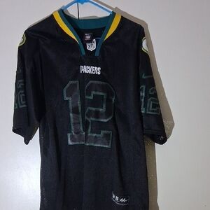 Nike Kids Black and Green Packers Jersey